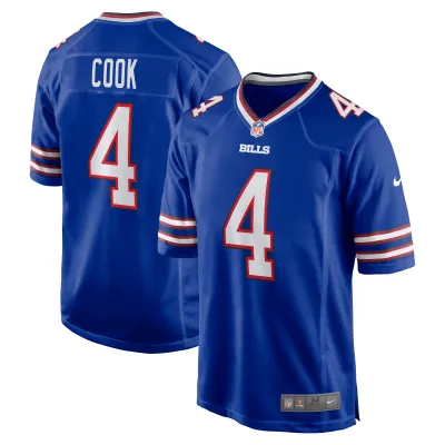 Men's Buffalo Bills James Cook Royal Game Player Jersey 01