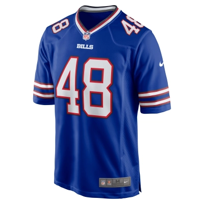 Men's Buffalo Bills Joel Wilson Royal Team Game Jersey 02