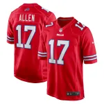 Men's Buffalo Bills Josh Allen Red Alternate Game Jersey