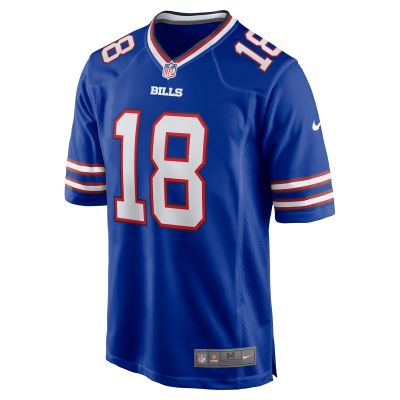 Men's Buffalo Bills Justin Shorter Royal Home Game Jersey 02