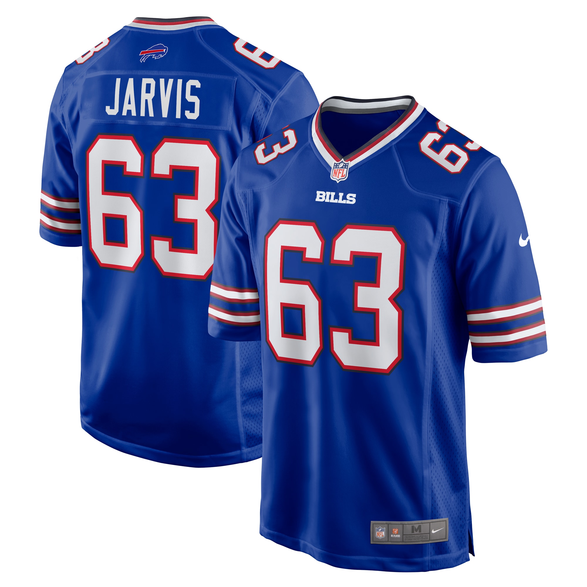 Men's Buffalo Bills Kevin Jarvis Royal Team Game Jersey