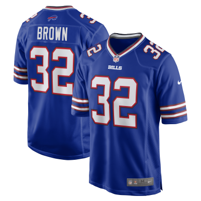 Men's Buffalo Bills Kyron Brown Royal Game Jersey 01