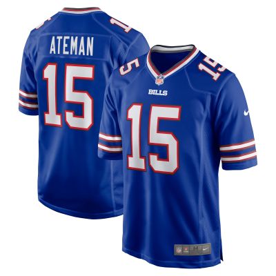 Men's Buffalo Bills Marcell Ateman Royal Team Game Jersey 01