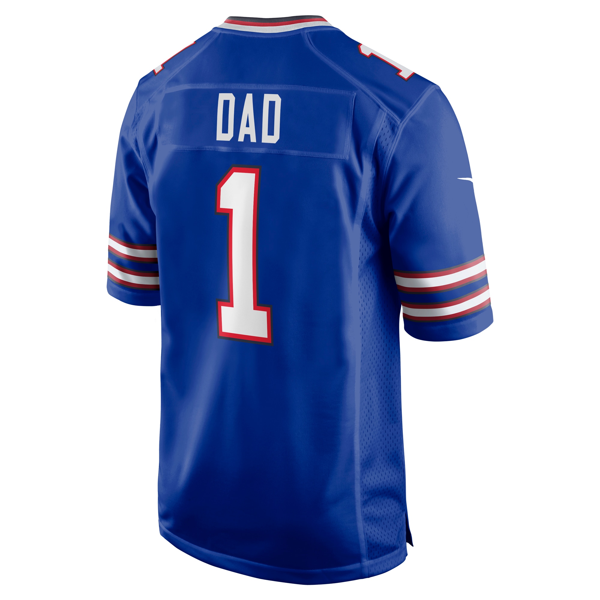 Men's Buffalo Bills Number 1 Dad Royal Game Jersey
