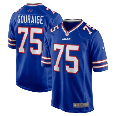 Men's Buffalo Bills Richard Gouraige Royal Team Game Jersey 01