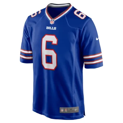 Men's Buffalo Bills Shane Buechele Royal Team Game Jersey 02