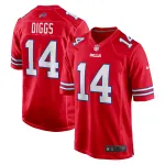 Men's Buffalo Bills Stefon Diggs Red Alternate Game Jersey