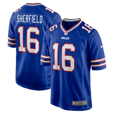 Men's Buffalo Bills Trent Sherfield Royal Game Player Jersey 01