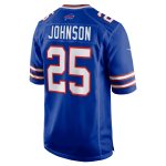 Men's Buffalo Bills Ty Johnson Royal Team Game Jersey