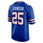 Men's Buffalo Bills Ty Johnson Royal Team Game Jersey