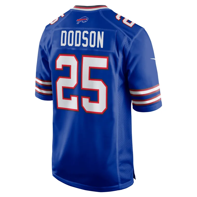 Men's Buffalo Bills Tyrel Dodson Royal Team Game Jersey
