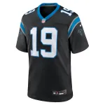 Men's Carolina Panthers Adam Thielen Black Team Game Jersey