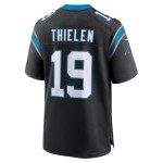 Men's Carolina Panthers Adam Thielen Black Team Game Jersey