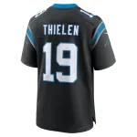 Men's Carolina Panthers Adam Thielen Black Team Game Jersey