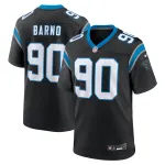 Men's Carolina Panthers Amare Barno Black Team Game Jersey