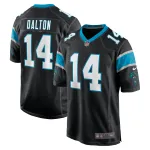 Men's Carolina Panthers Andy Dalton Black Game Player Jersey