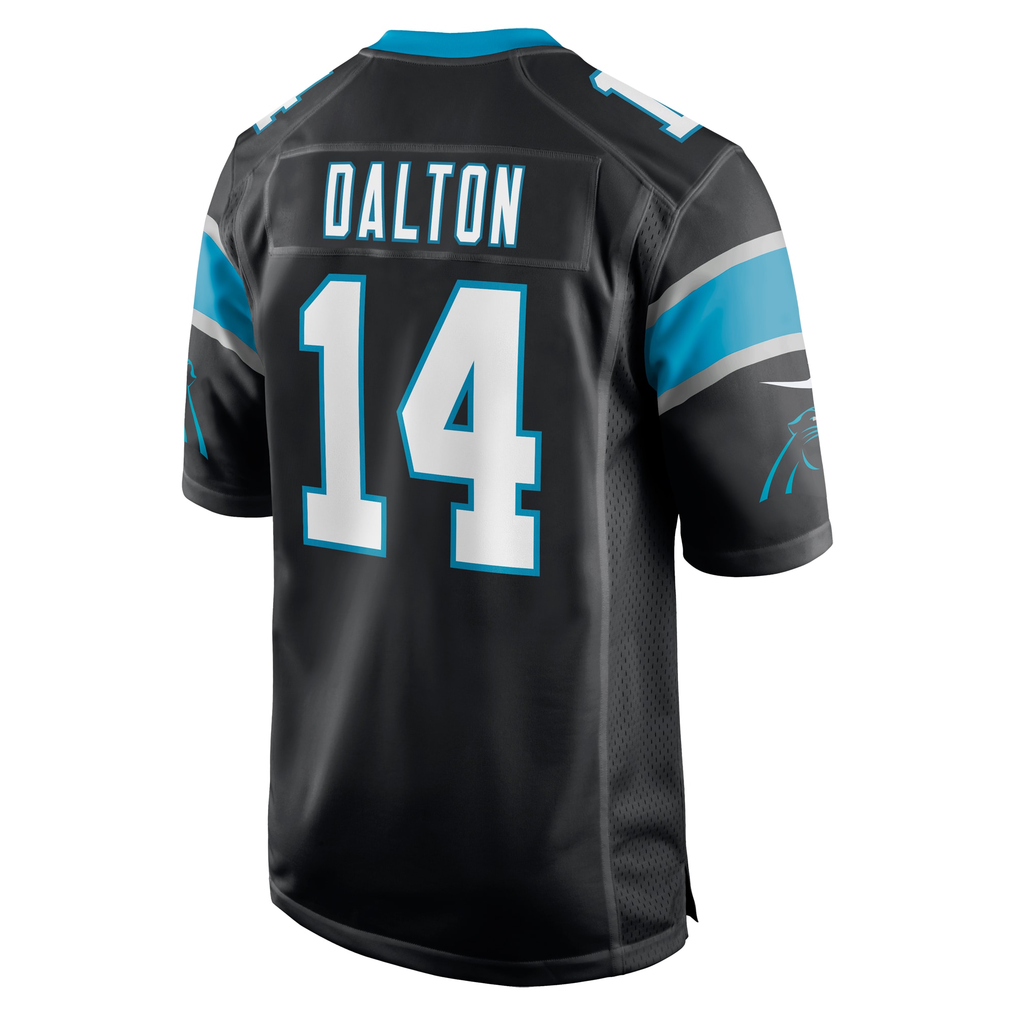 Men's Carolina Panthers Andy Dalton Black Game Player Jersey