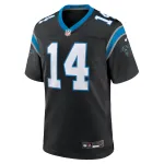 Men's Carolina Panthers Andy Dalton Black Team Game Jersey