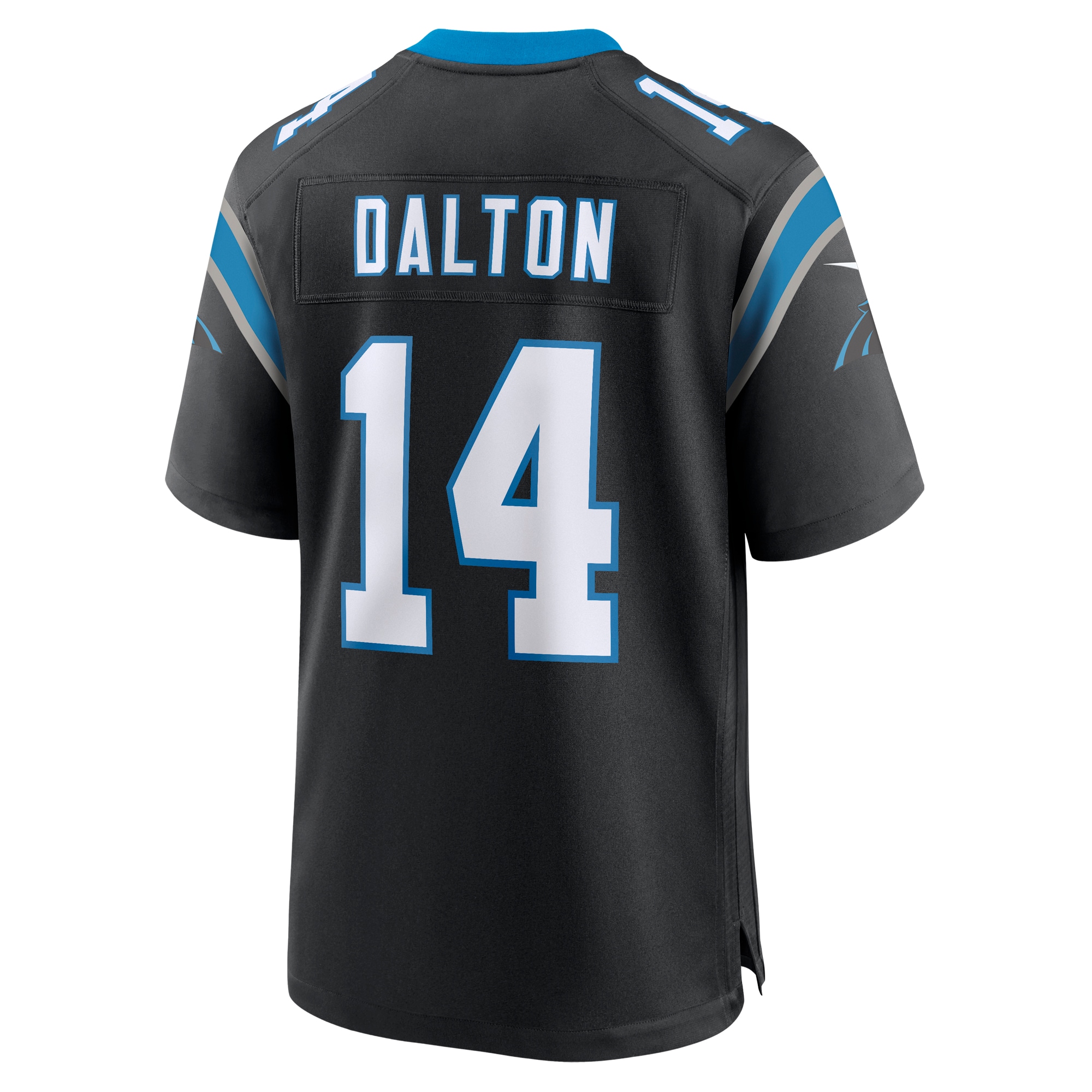 Men's Carolina Panthers Andy Dalton Black Team Game Jersey