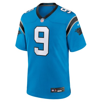 Men's Carolina Panthers Bryce Young Blue 2023 NFL Draft First Round Pick Alternate Game Jersey 02