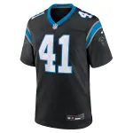 Men's Carolina Panthers Claudin Cherelus Black Team Game Jersey