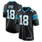 Men's Carolina Panthers Damiere Byrd Black Game Player Jersey