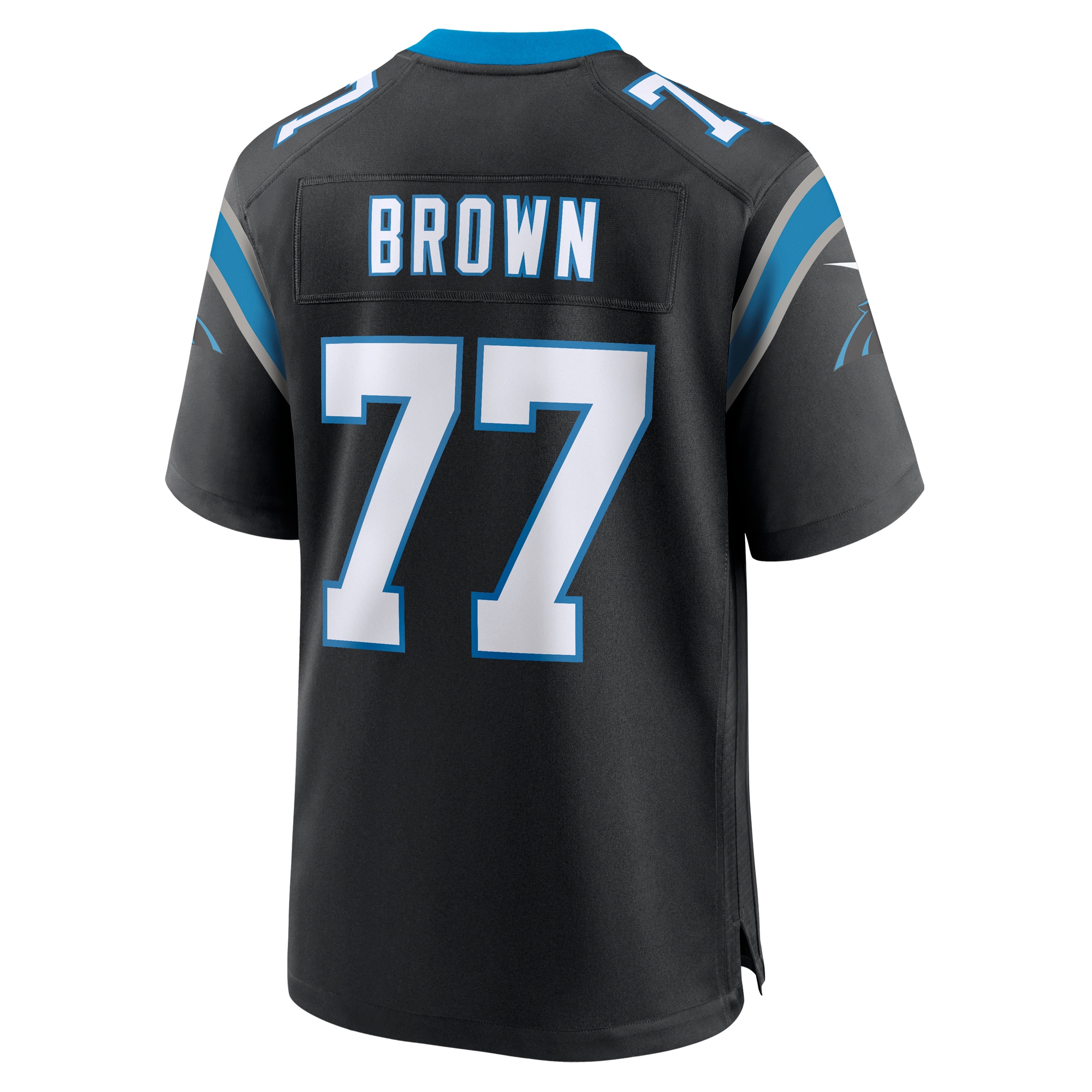 Men's Carolina Panthers Deonte Brown Black Team Game Jersey