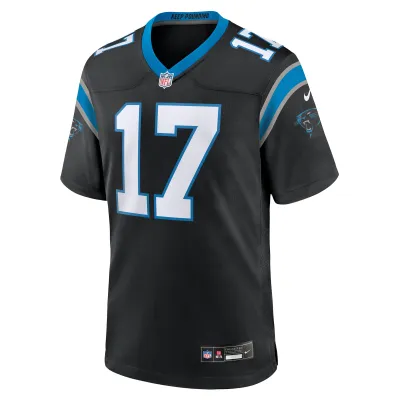 Men's Carolina Panthers DJ Chark Jr. Black Game Jersey 02