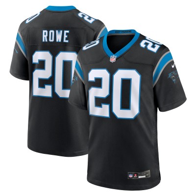 Men's Carolina Panthers Eric Rowe Black Game Jersey 01