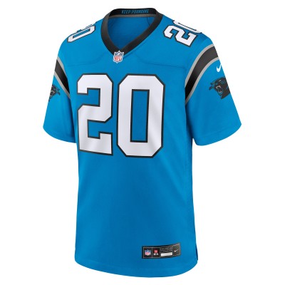 Men's Carolina Panthers Eric Rowe Blue Alternate Game Jersey 02