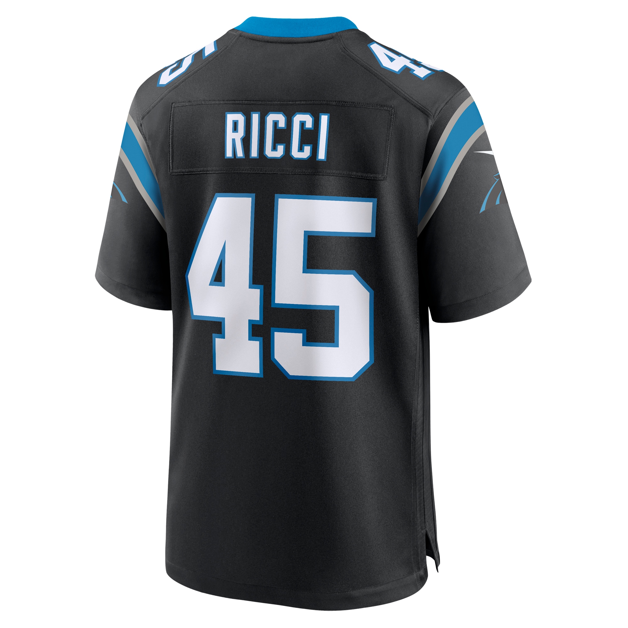 Men's Carolina Panthers Giovanni Ricci Black Team Game Jersey