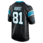 Men's Carolina Panthers Hayden Hurst Black Game Player Jersey
