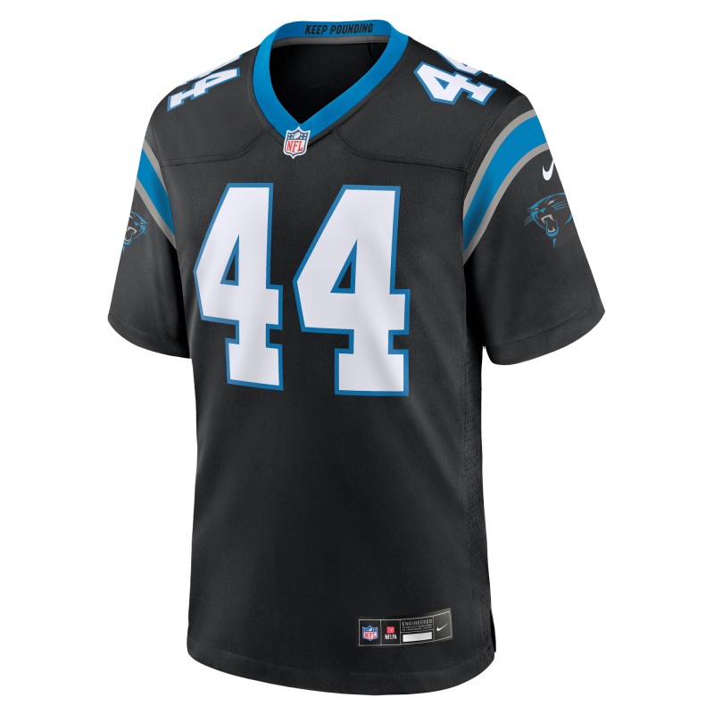 Men's Carolina Panthers J.J. Jansen Black Team Game Jersey