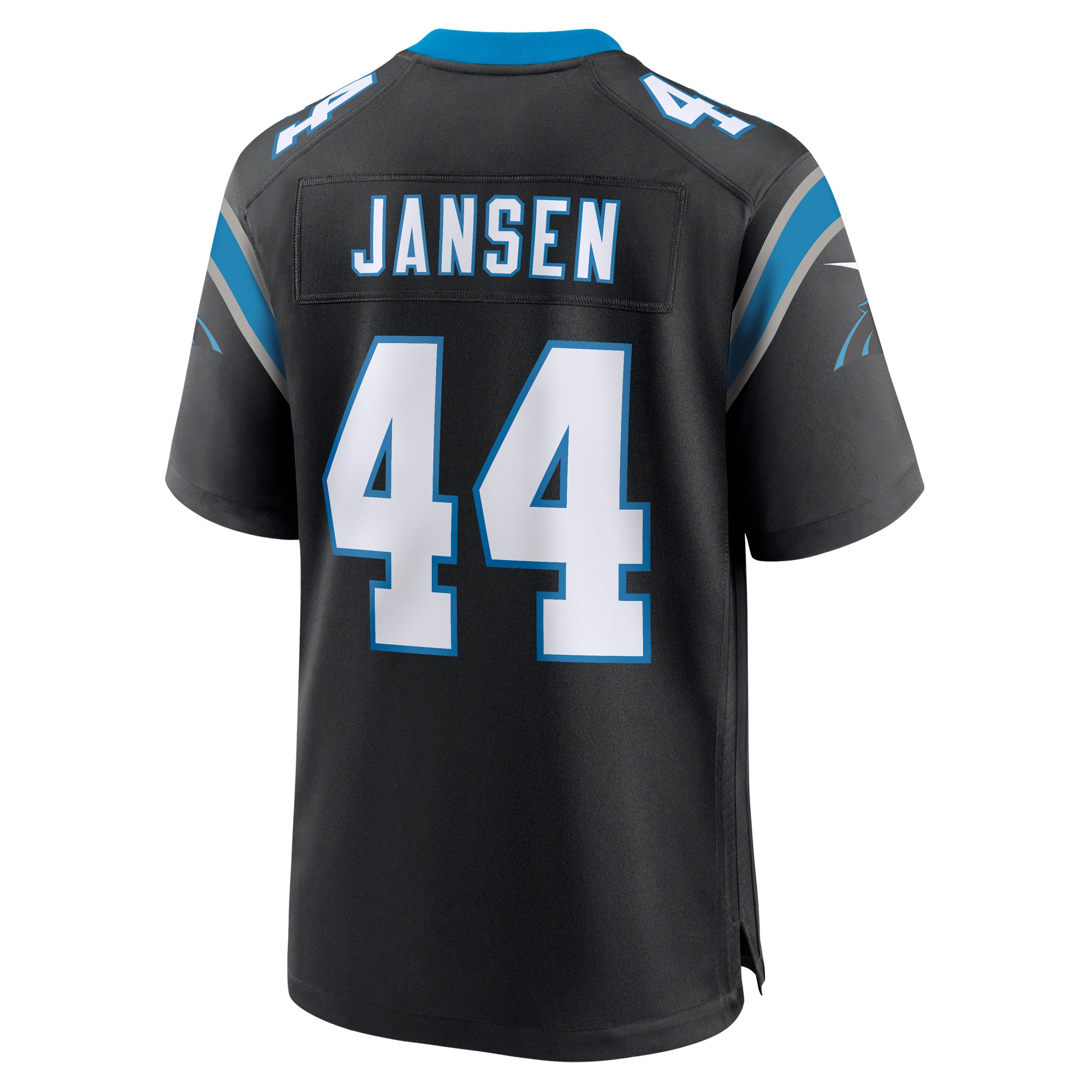 Men's Carolina Panthers J.J. Jansen Black Team Game Jersey