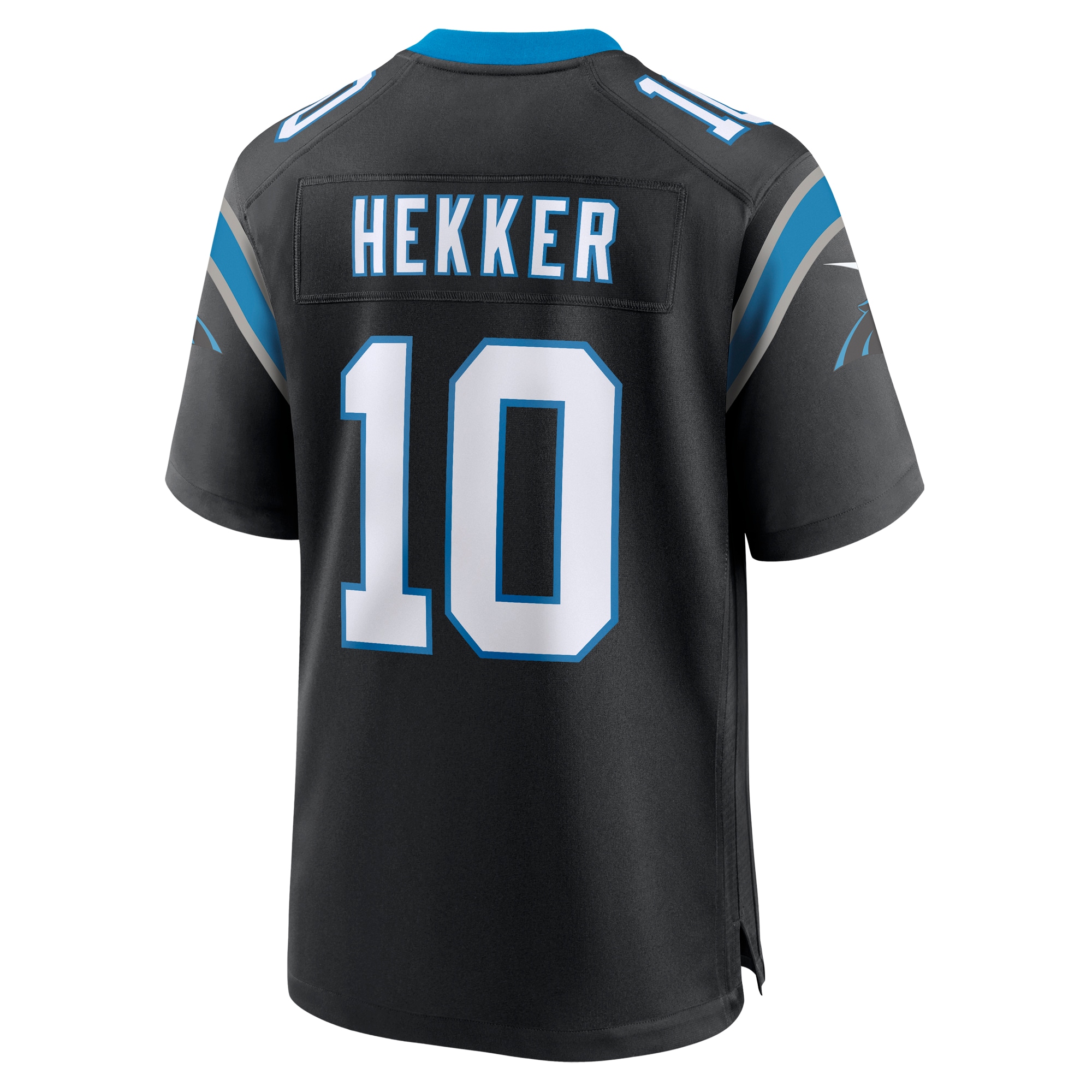 Men's Carolina Panthers Johnny Hekker Black Team Game Jersey