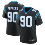 Men's Carolina Panthers Julius Peppers Black Retired Player Game Jersey