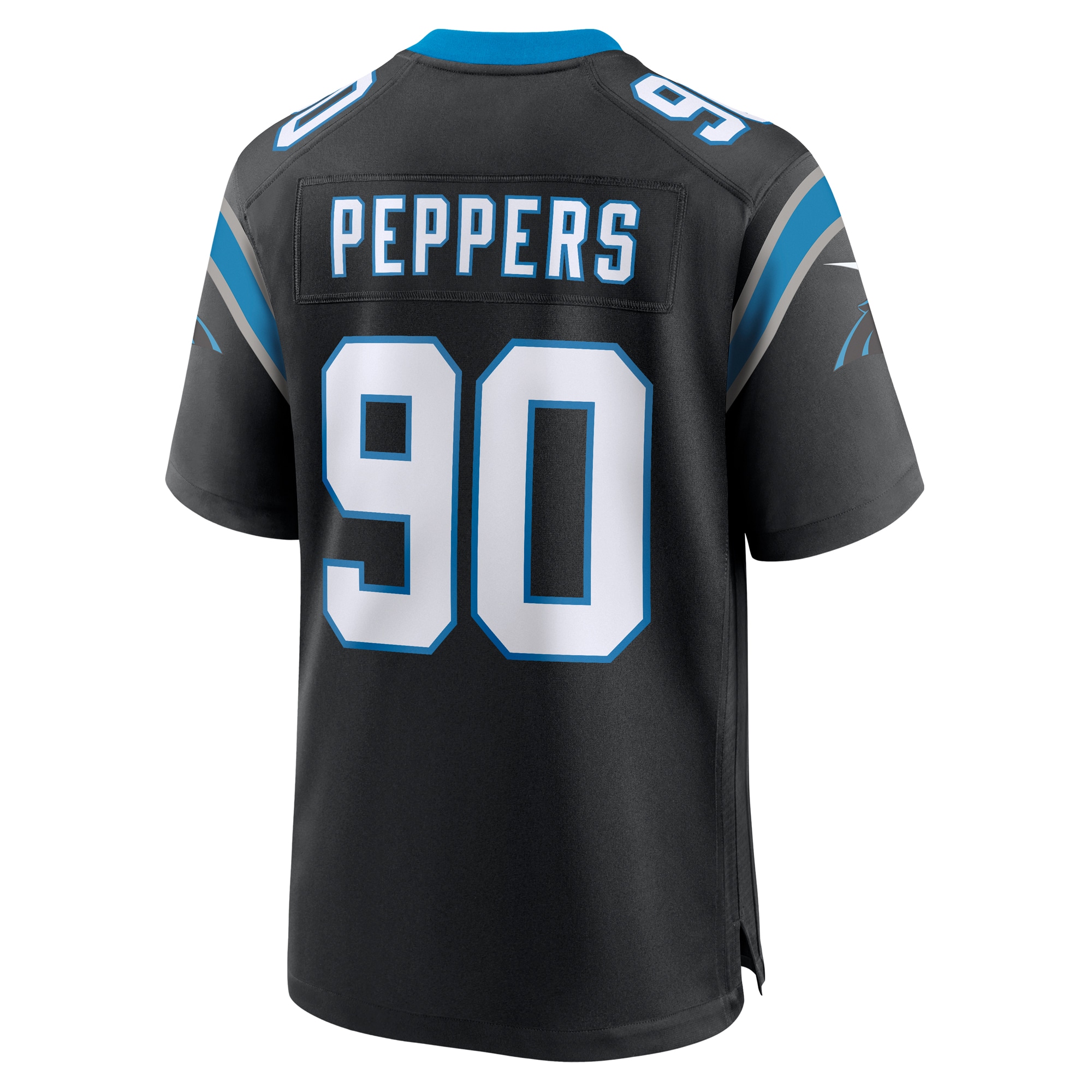 Men's Carolina Panthers Julius Peppers Black Retired Player Game Jersey