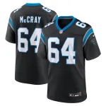 Men's Carolina Panthers Justin McCray Black Team Game Jersey