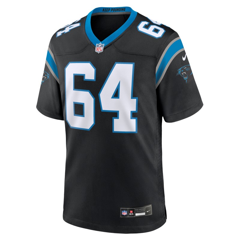 Men's Carolina Panthers Justin McCray Black Team Game Jersey
