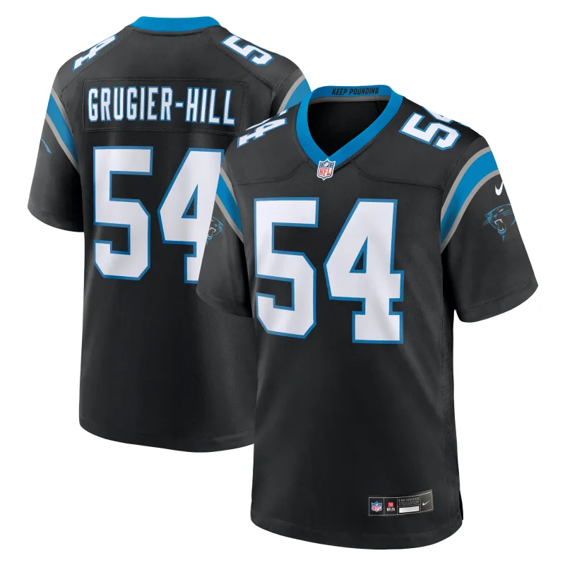 Men's Carolina Panthers Kamu Grugier-Hill Black Game Jersey