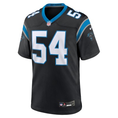 Men's Carolina Panthers Kamu Grugier-Hill Black Game Jersey 02