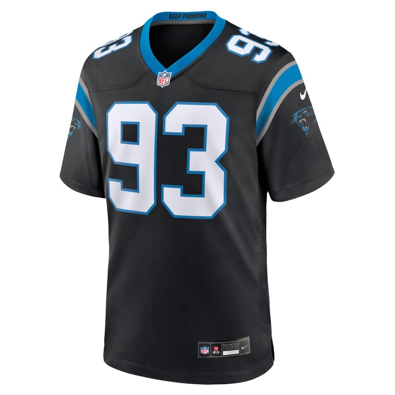 Men's Carolina Panthers LaBryan Ray Black Team Game Jersey