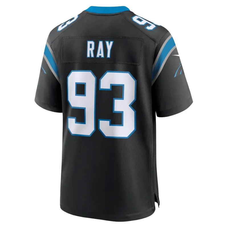 Men's Carolina Panthers LaBryan Ray Black Team Game Jersey