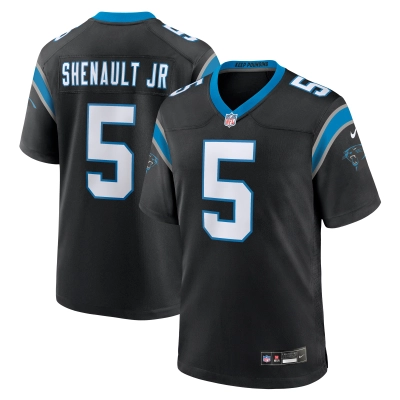 Men's Carolina Panthers Laviska Shenault Jr. Black Team Game Jersey 01