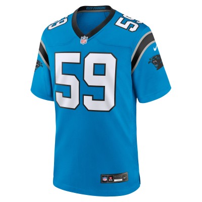 Men's Carolina Panthers Luke Kuechly Blue Retired Player Game Jersey 02