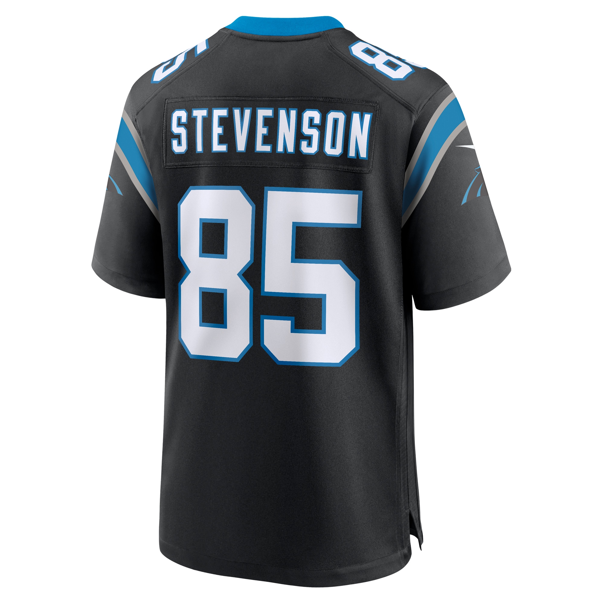 Men's Carolina Panthers Marquez Stevenson Black Team Game Jersey