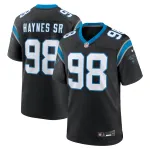 Men's Carolina Panthers Marquis Haynes Sr. Black Team Game Jersey