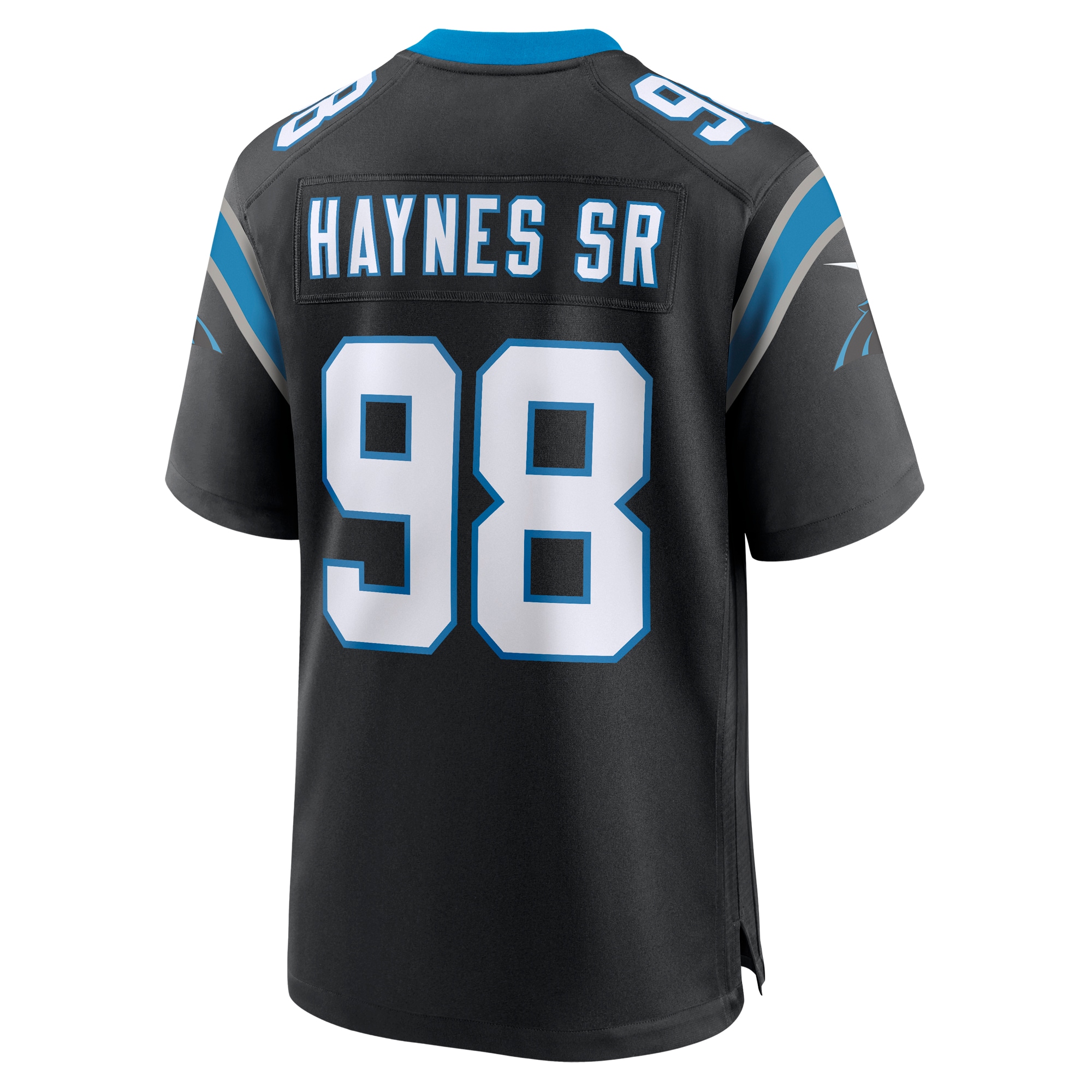 Men's Carolina Panthers Marquis Haynes Sr. Black Team Game Jersey