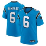 Men's Carolina Panthers Miles Sanders Blue Team Game Jersey