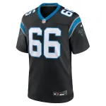Men's Carolina Panthers Nash Jensen Black Team Game Jersey